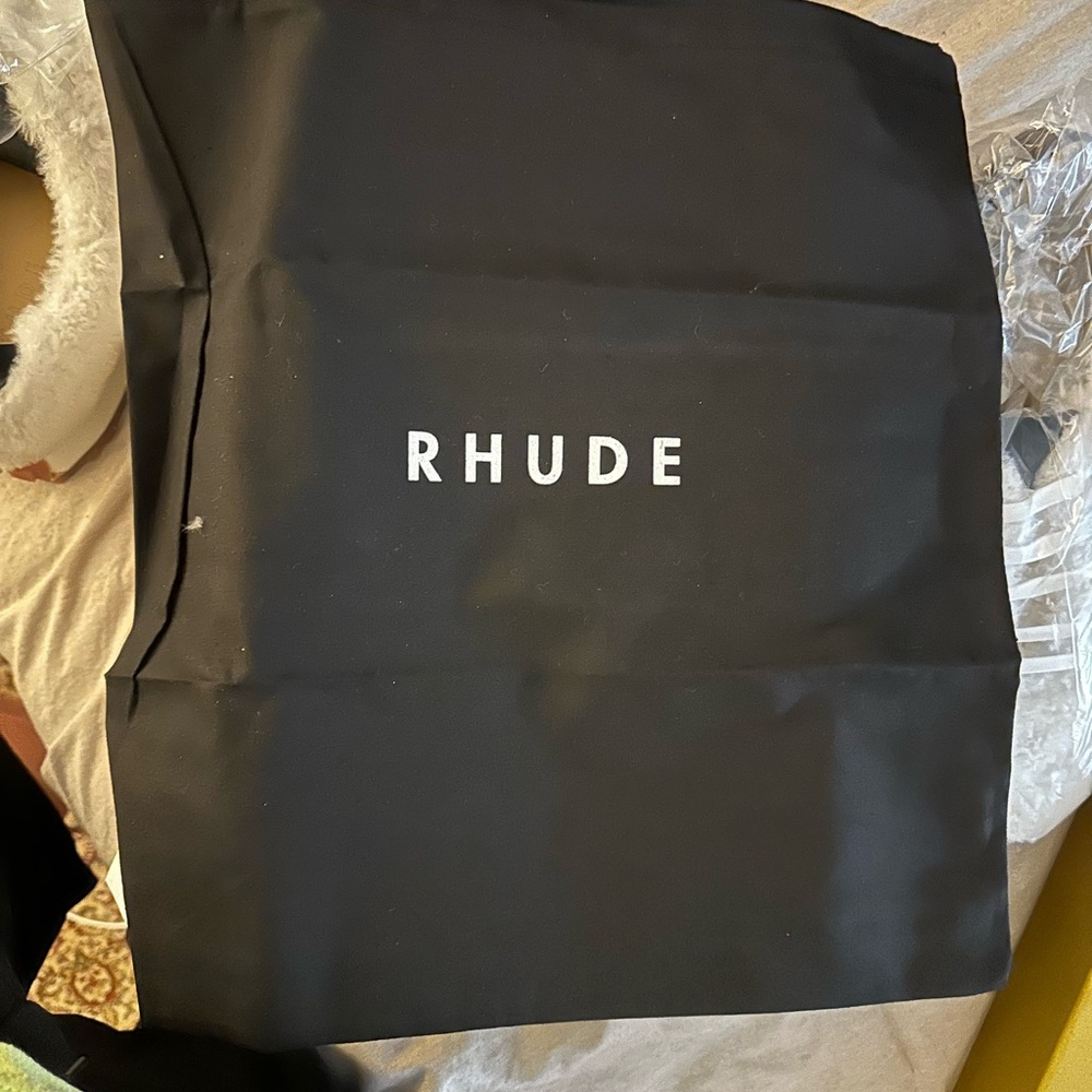 Rhude White Sherpa Runner Sneakers - Picture 8 of 9